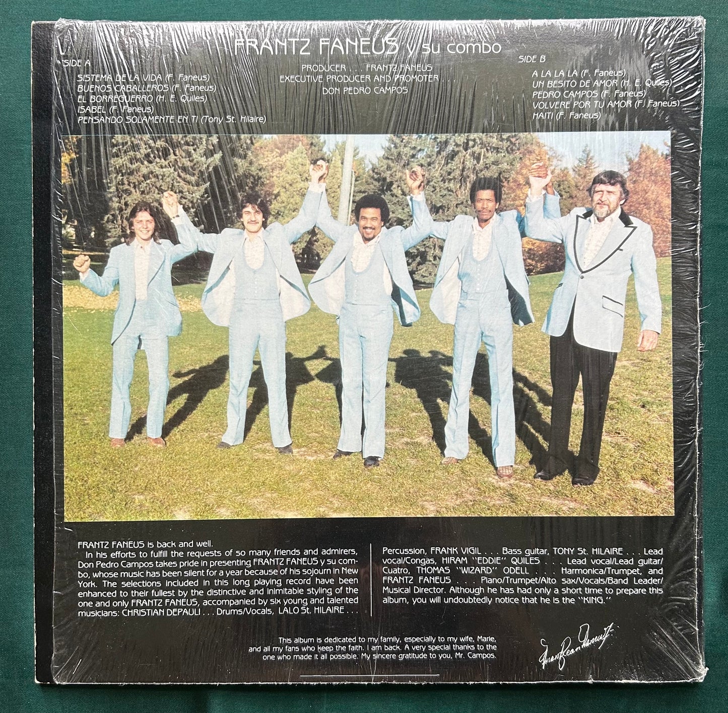 Frantz Faneus y Su Combo - Volveré Por Tu Amor 1st Press 1983 Obscure Salsa