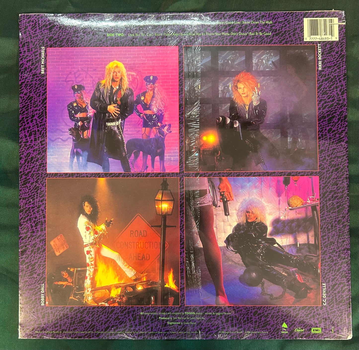 Poison - Open Up And Say Ahh! 1st Press 1988 SEALED! Uncensored Cover Hair Metal