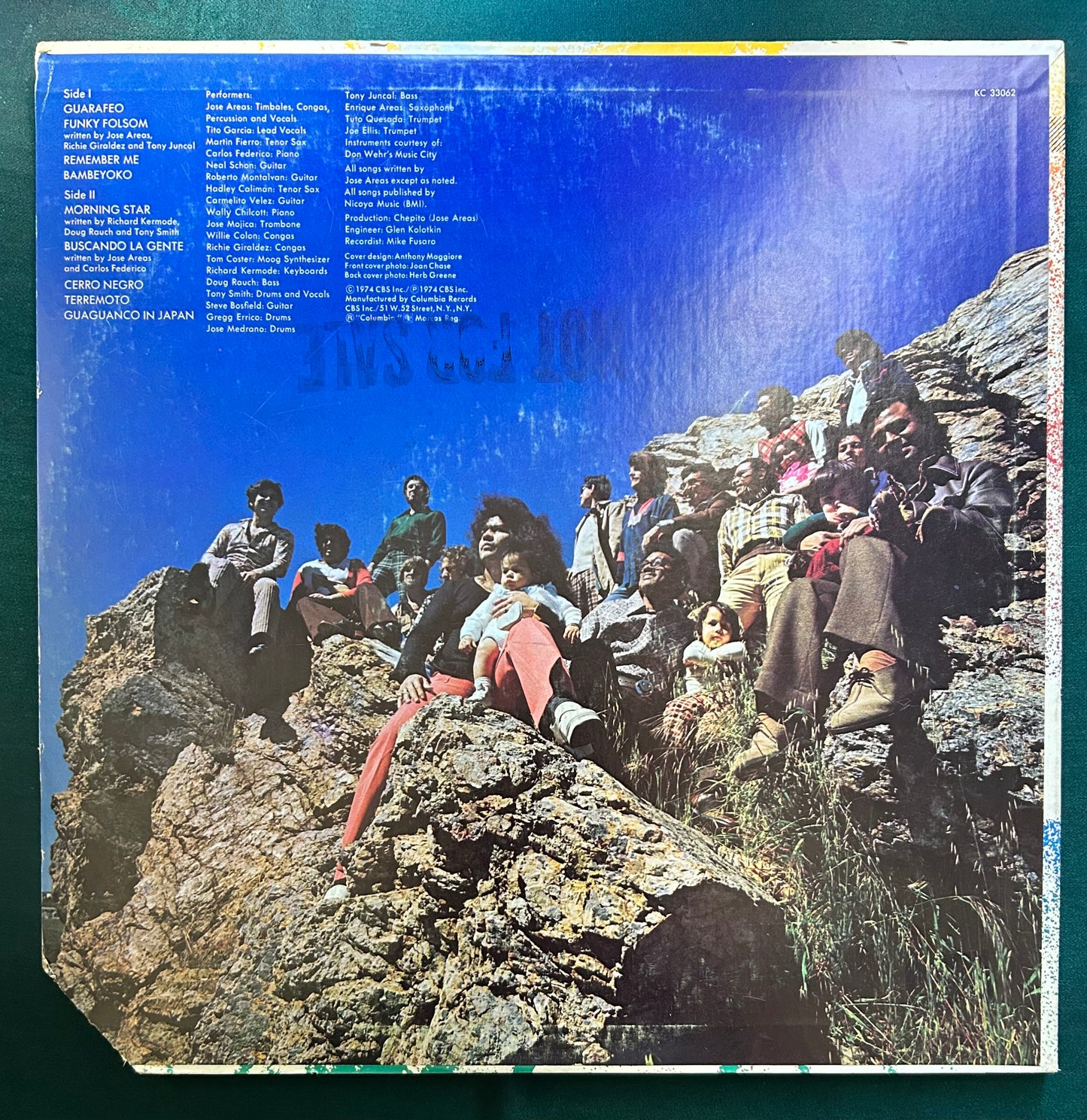 Jose “Chepito” Areas - Self Titled 1st Press 1974 Columbia Salsa / Fusion Promo