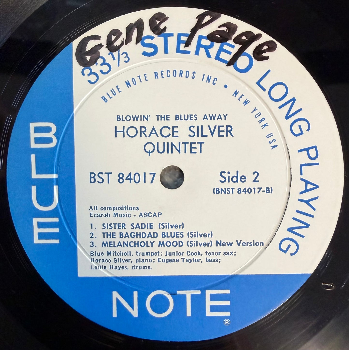 Horace Silver - Blowin' The Blues Away 1964 Stereo NY Label Blue Note RVG
