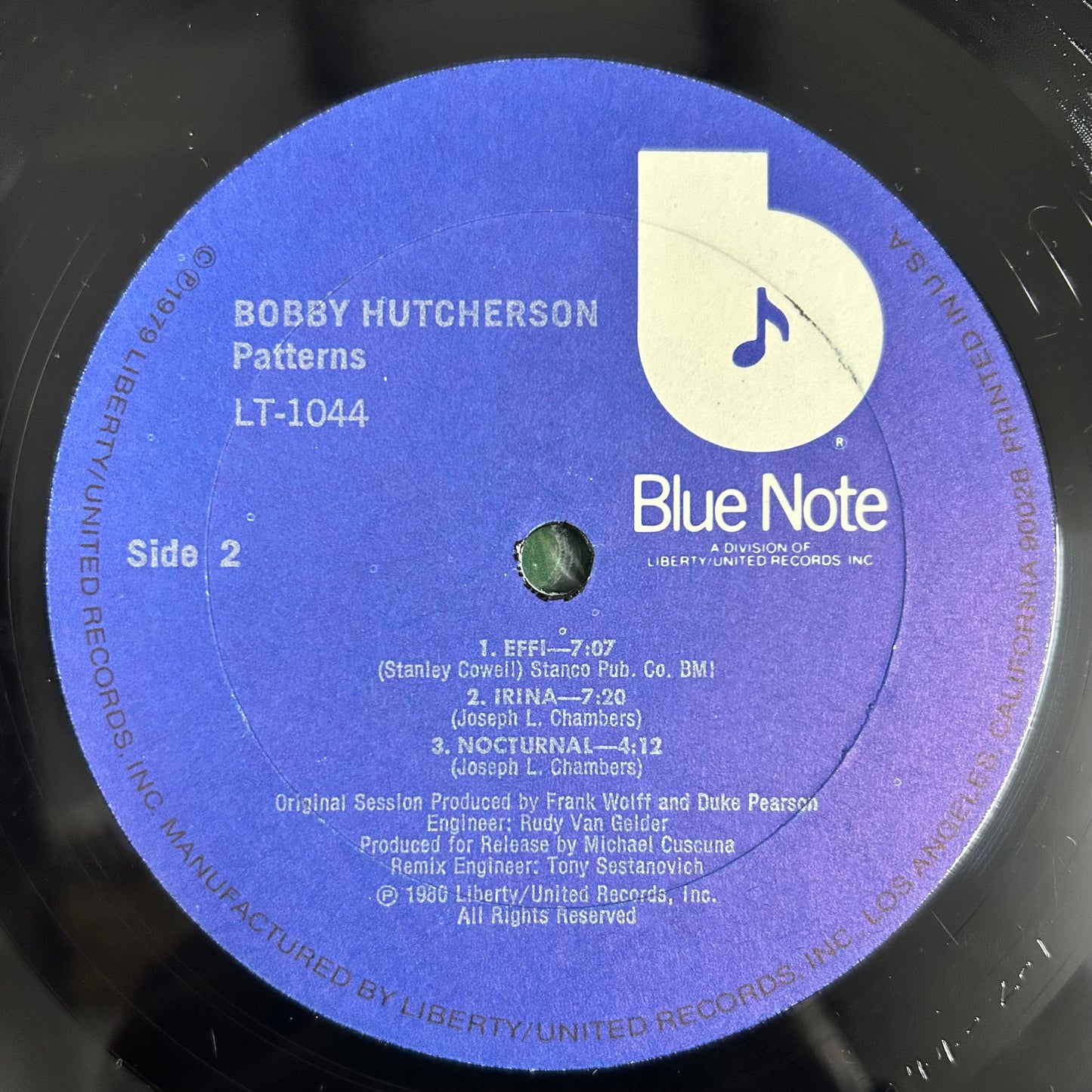 Bobby Hutcherson - Patterns 1st Press Blue Note 1980