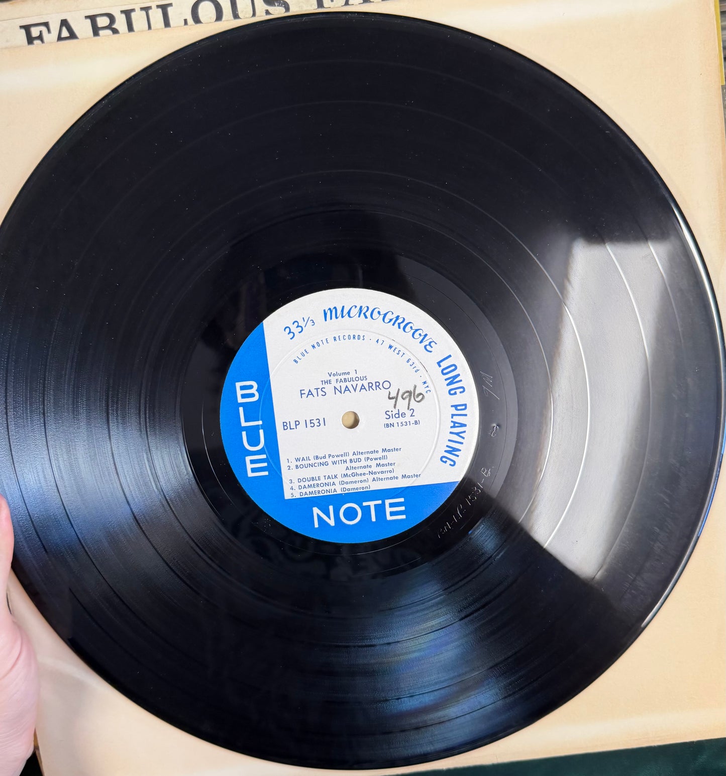 Fats Navarro - Fabulous Fats Navarro Volume 1 Blue Note 1958 Mono Press