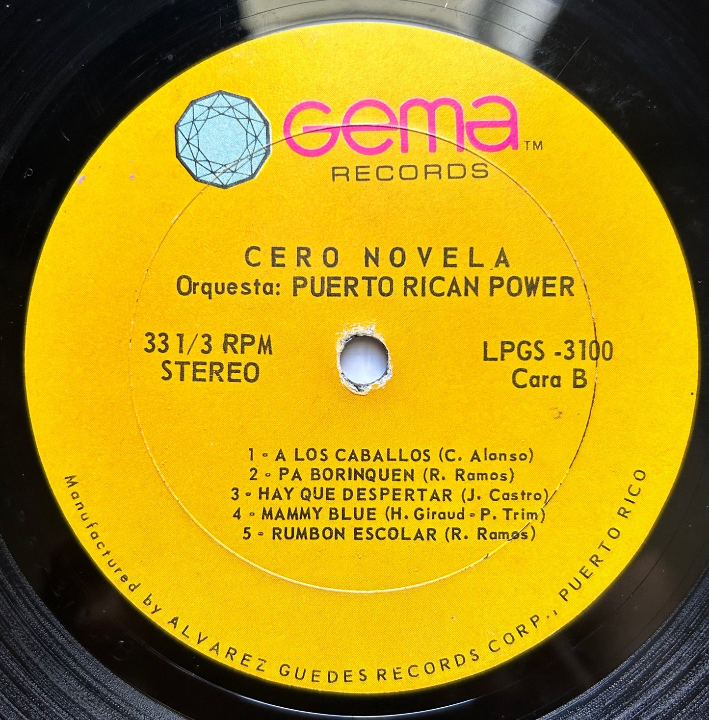 Orquesta Puerto Rican Power - Cero Novela 1st Press 1970 Gema Heavy Puerto Rican Salsa
