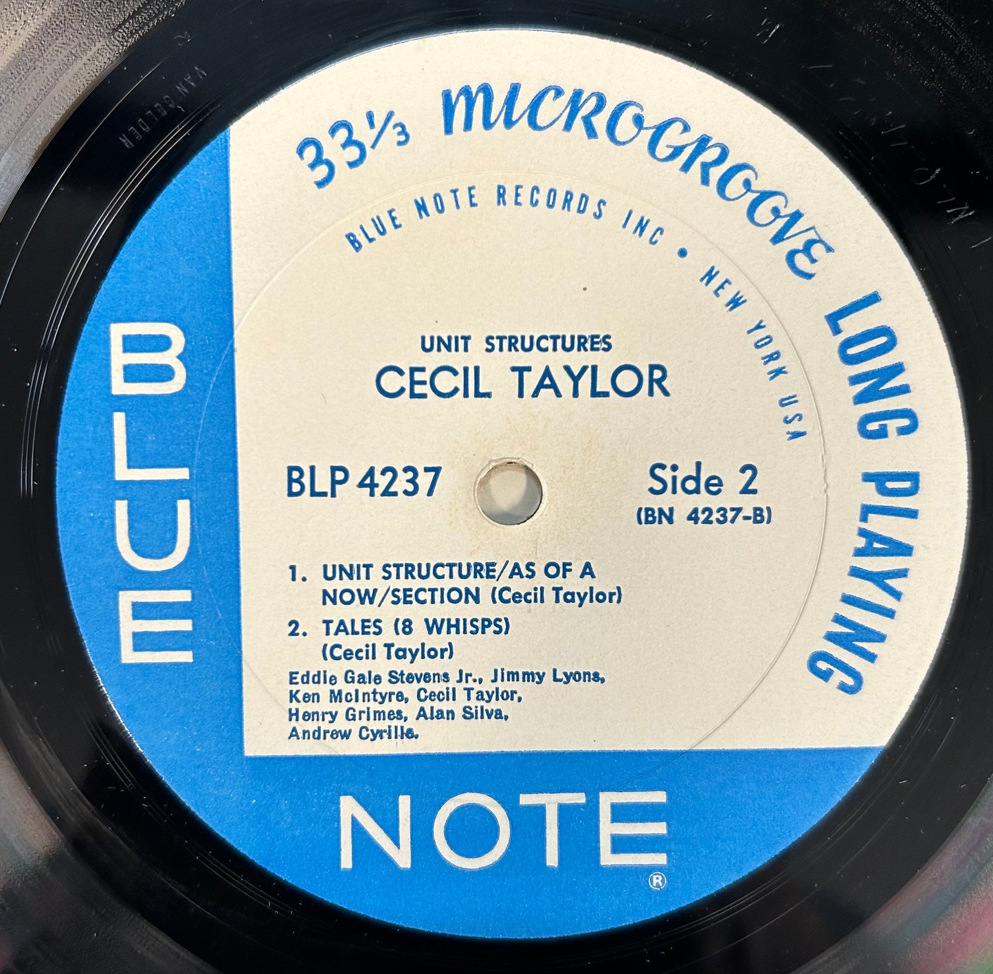 Cecil Taylor - Unit Structures 1st Press Mono Blue Note 1966