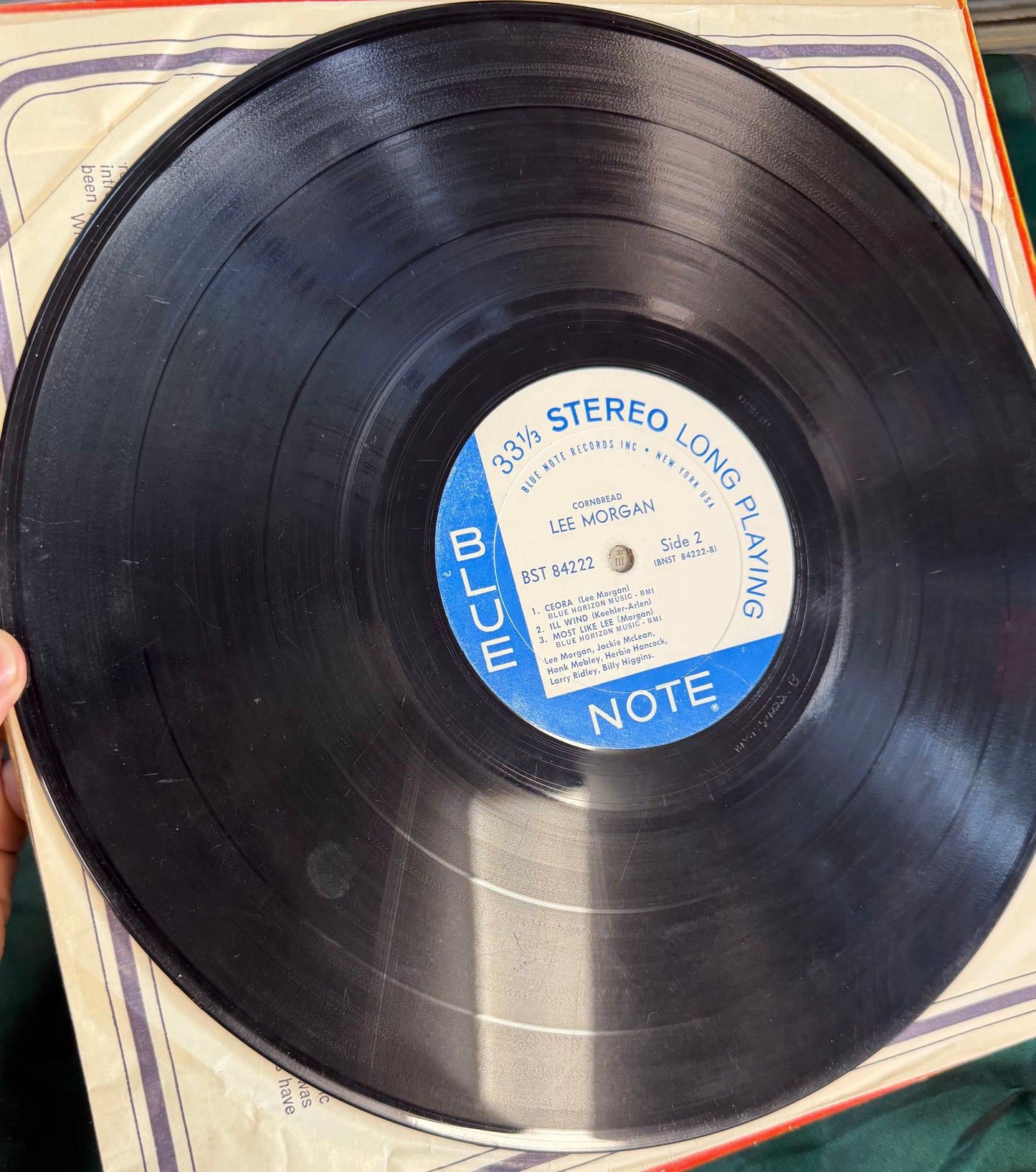 Lee Morgan - Cornbread 1st Stereo Press 1967 Blue Note NY Label