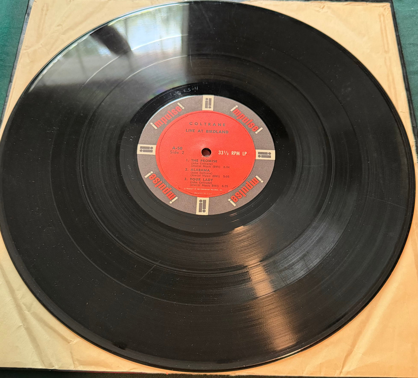 John Coltrane - Live At Birdland 1st Mono Press 1964 Van Gelder Impulse