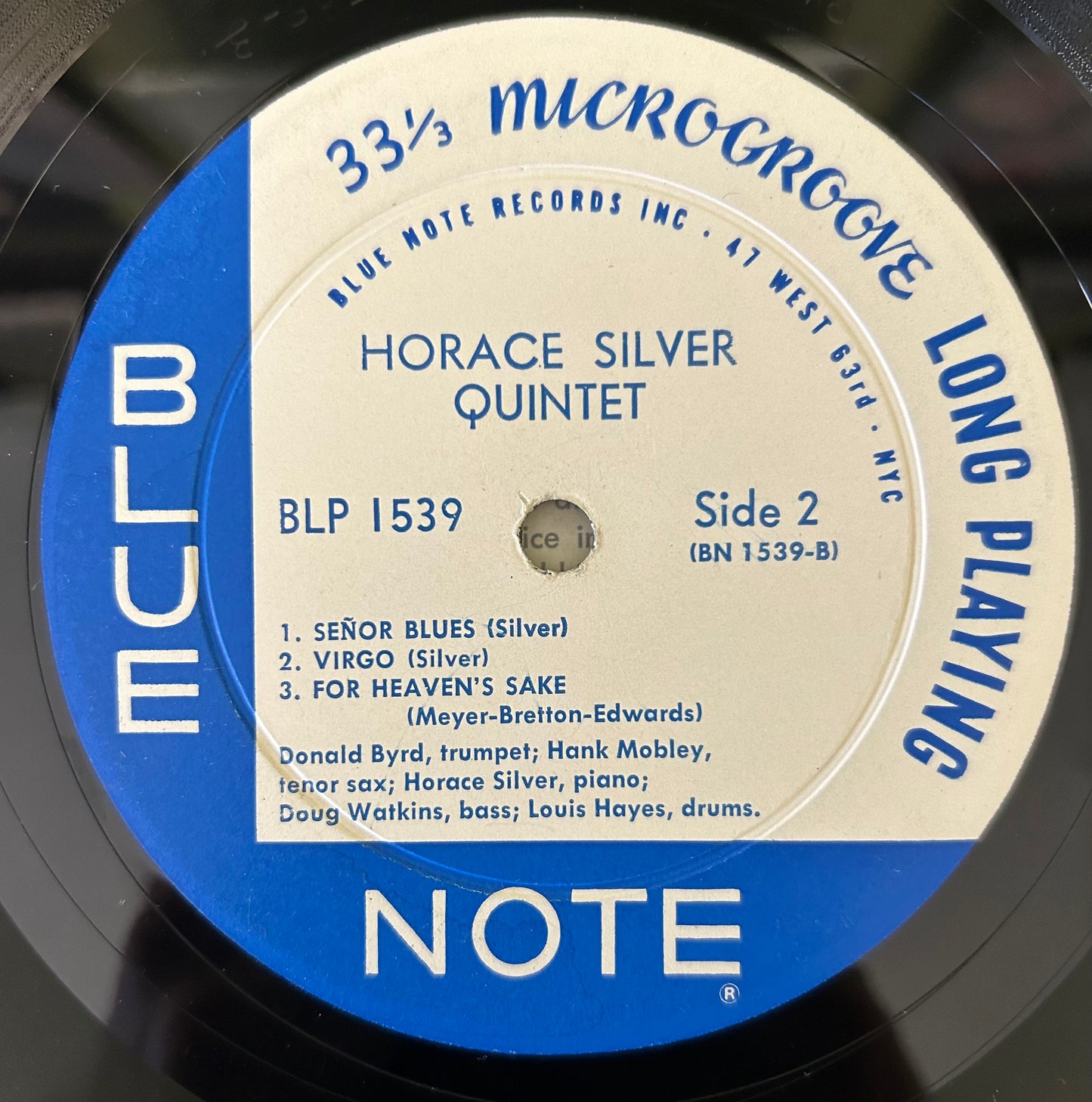 Horace Silver - 6 Pieces of Silver 3rd Press 1959 Blue Note