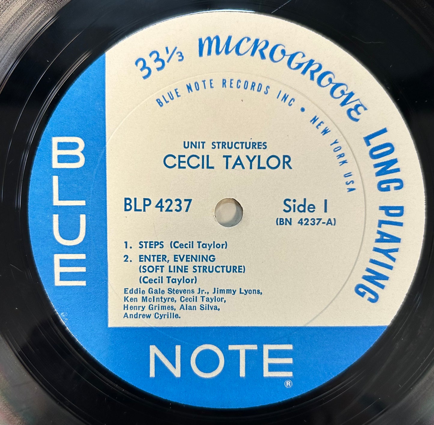 Cecil Taylor - Unit Structures 1st Press Mono Blue Note 1966