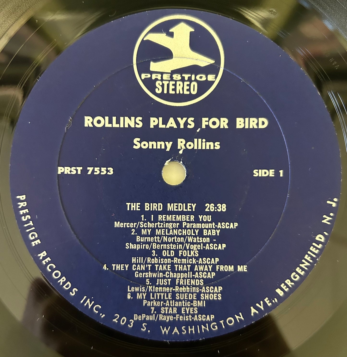 Sonny Rollins - Rollins Plays For Bird 3rd Press 1968 Prestige Alt-Cover