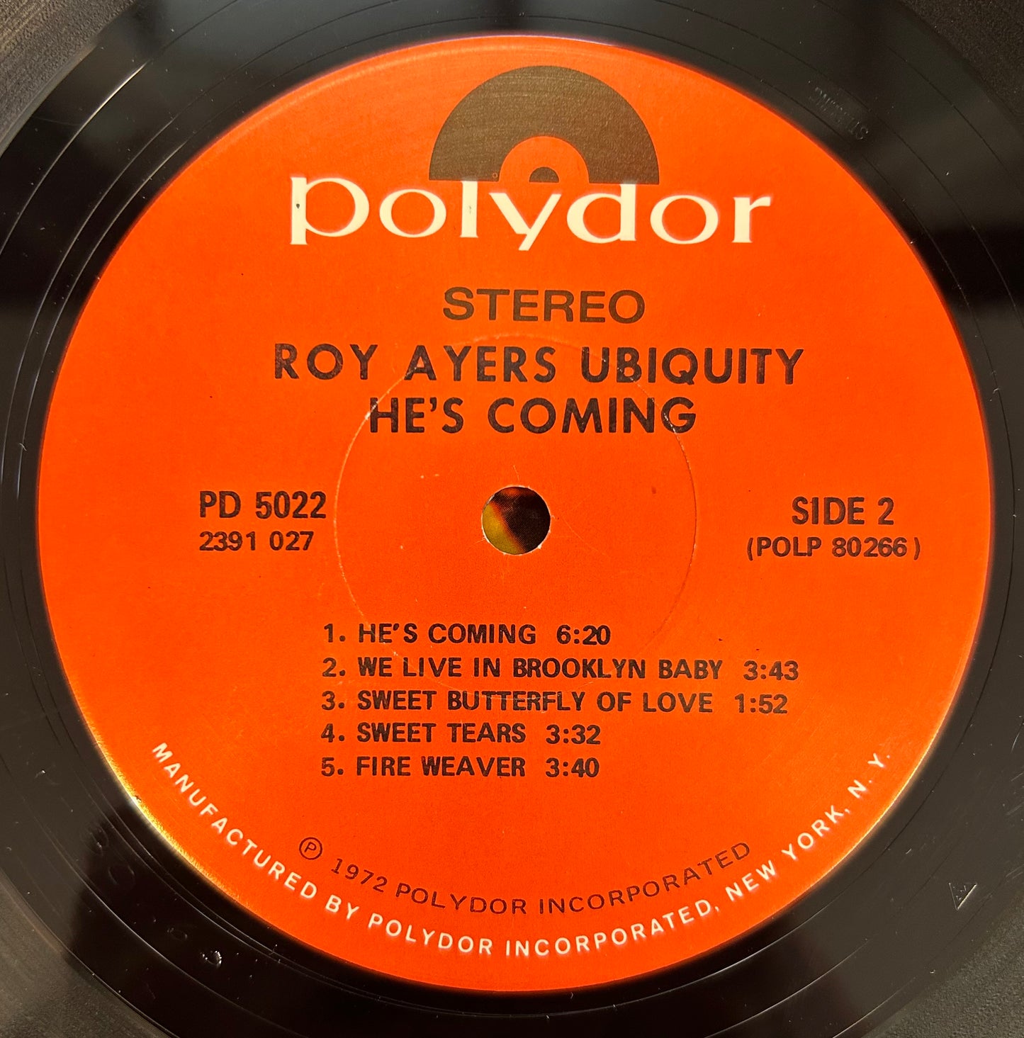 Roy Ayers - He's Coming 1st Press 1972 Polydor (Read Description)