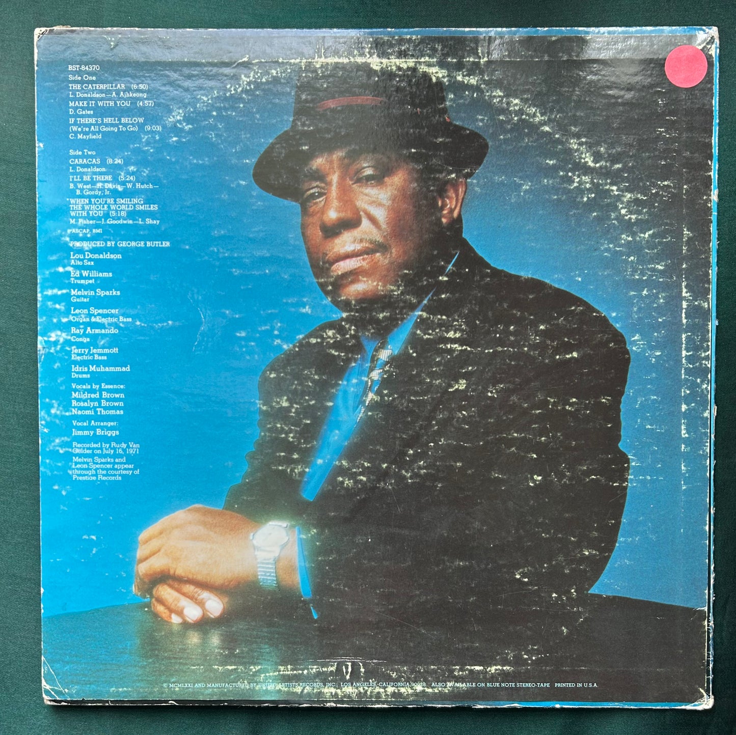 Lou Donaldson - Cosmos 1st Press 1971 Blue Note Jazz-Funk Van Gelder