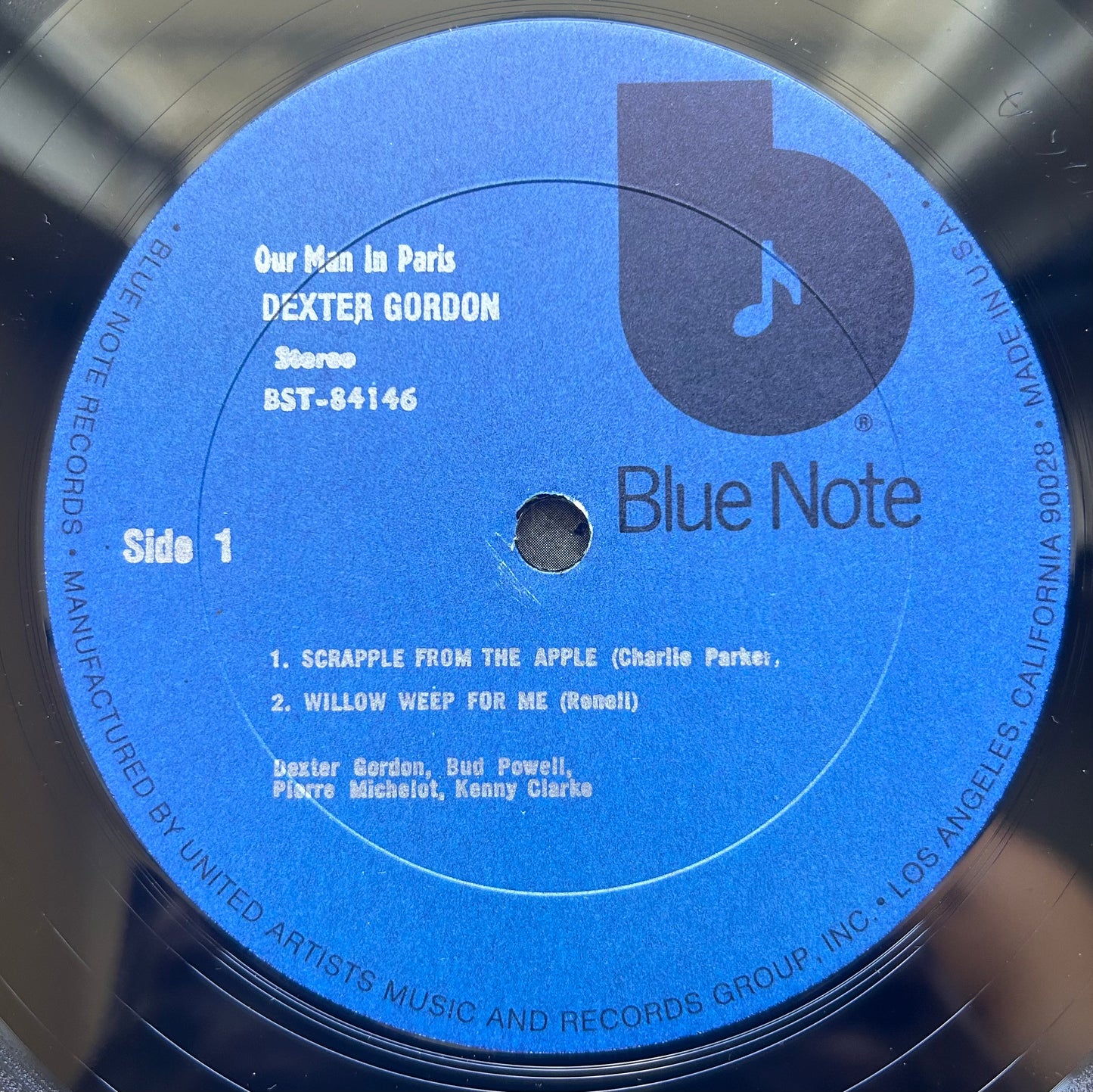 Dexter Gordon - Our Man In Paris 1973 Black "b" Van Gelder