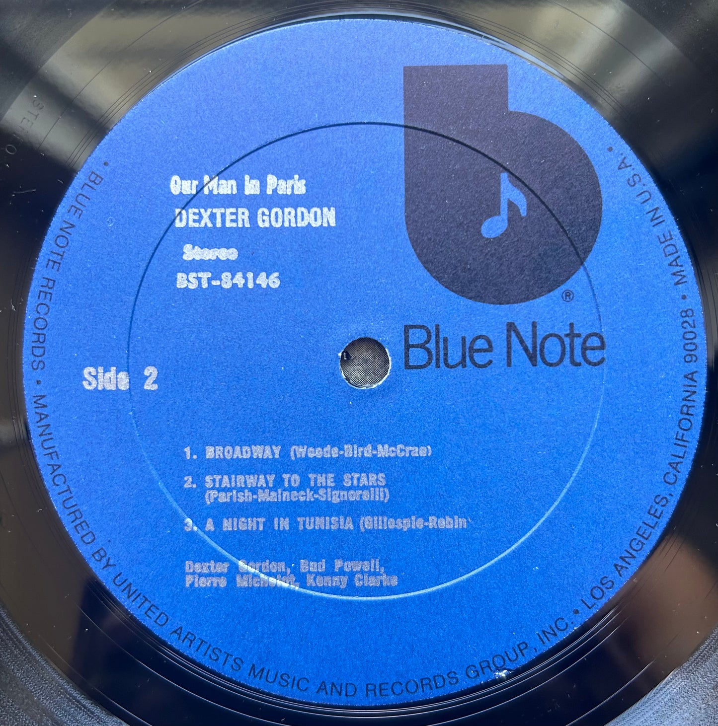Dexter Gordon - Our Man In Paris 1973 Black "b" Van Gelder