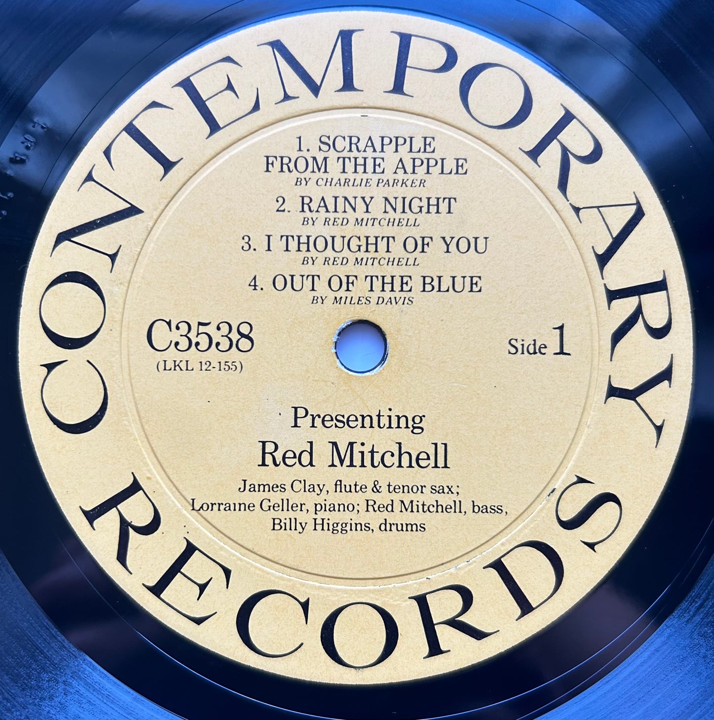 Red Mitchell - Presenting Red Mitchell 1957 Contemporary 1st Mono Press
