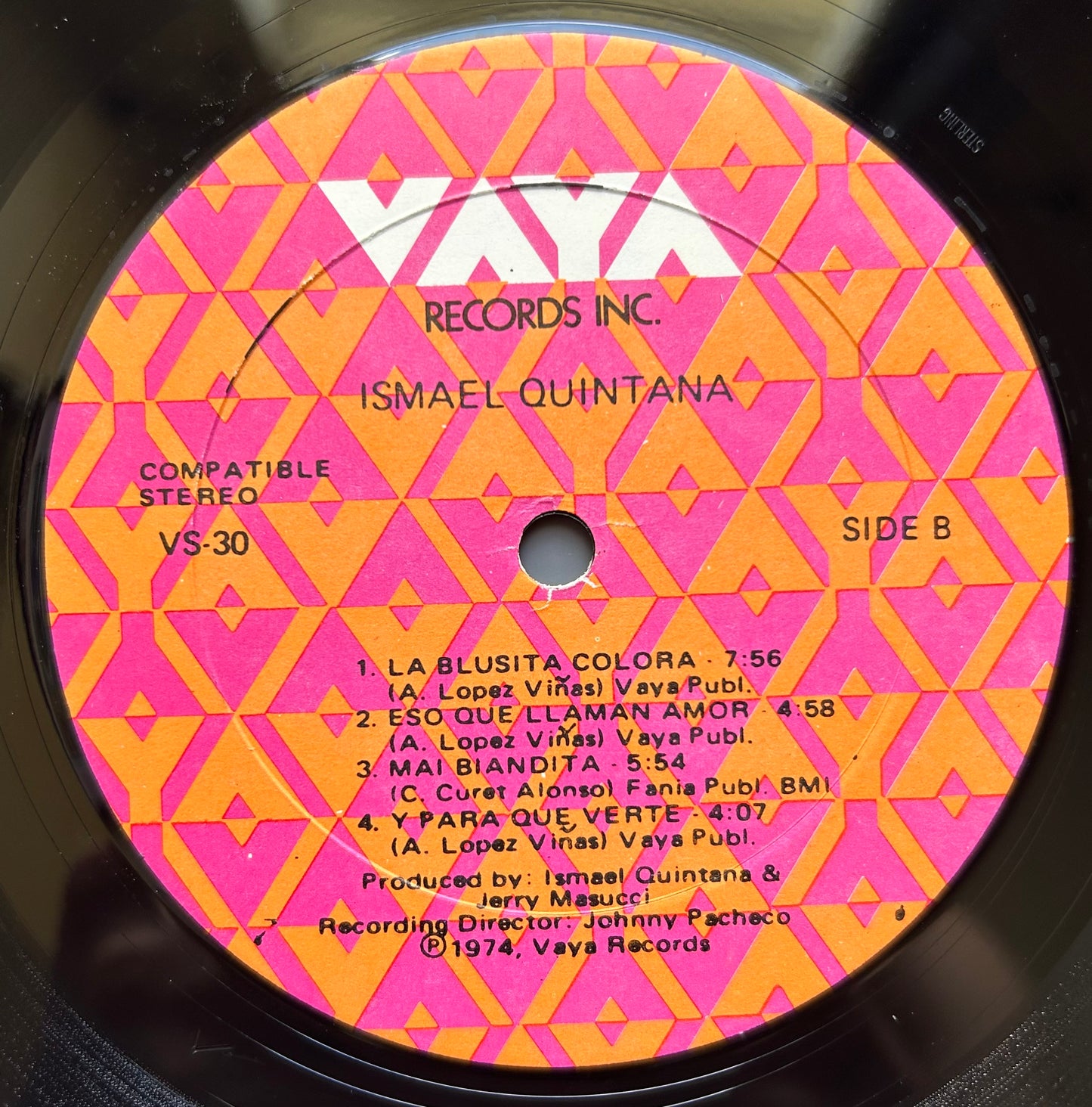 Ismael Quintana - Self Titled 1st Press Vaya 1974 Salsa