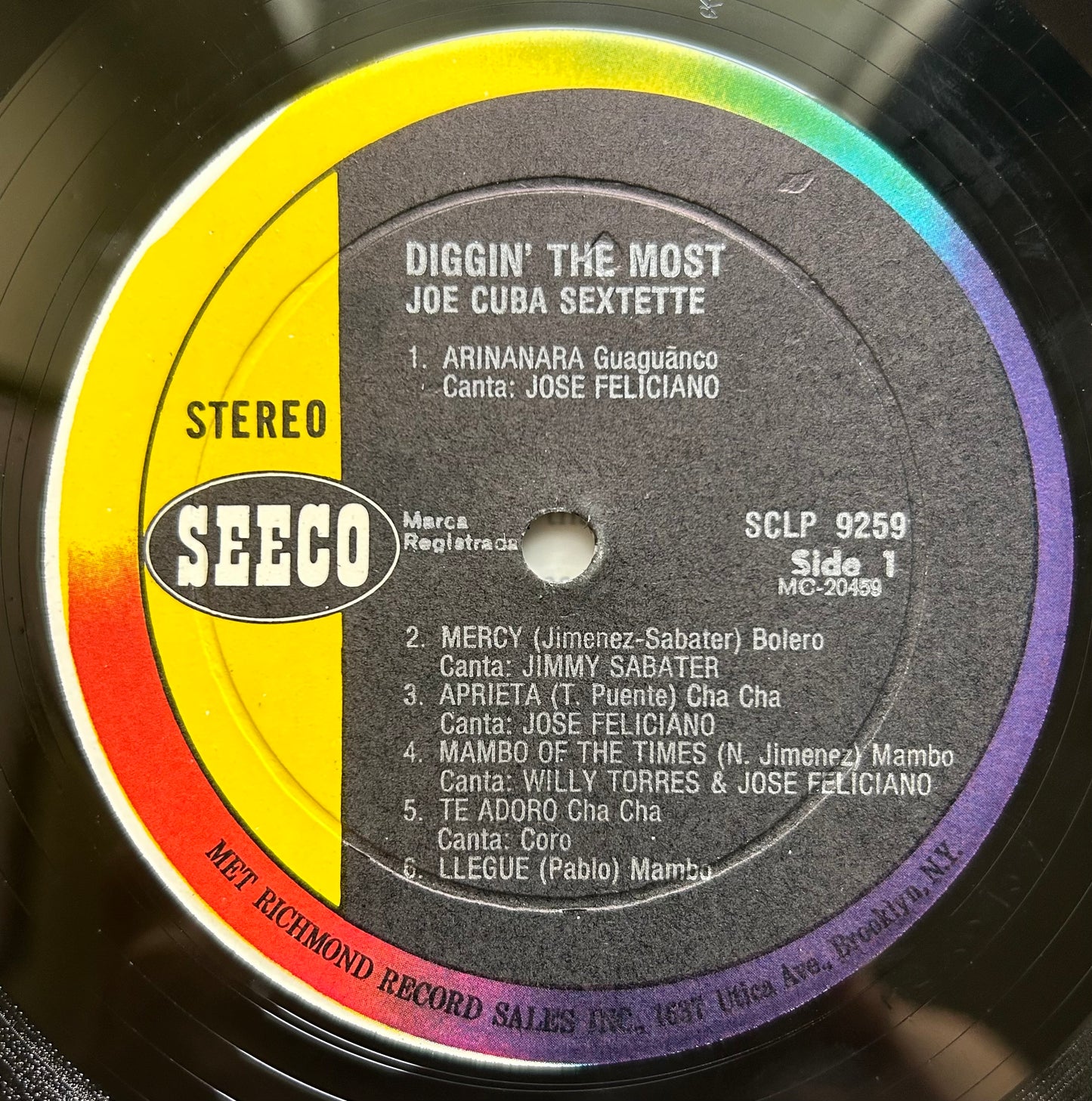 Joe Cuba Sextette - Diggin' The Most 60's Stereo Press Seeco Salsa