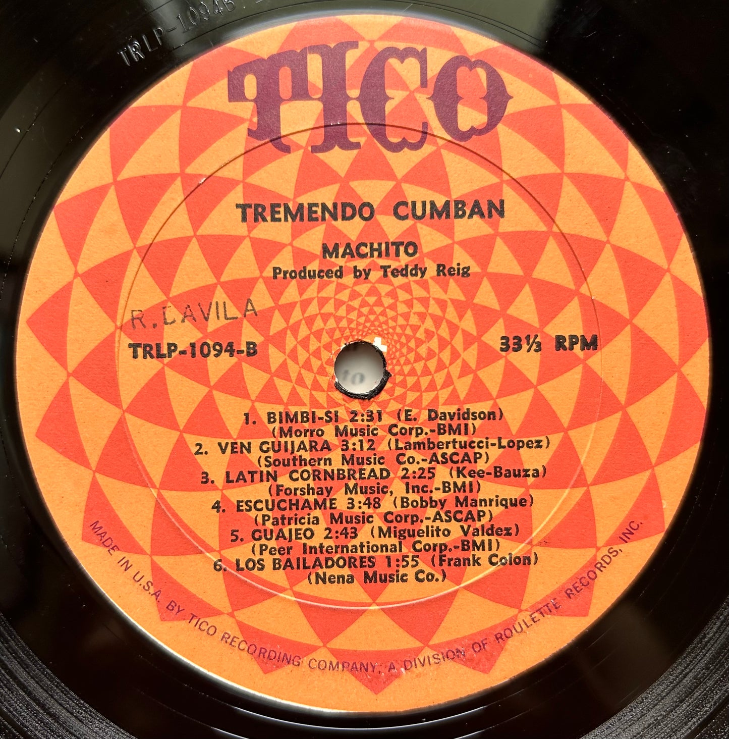 Machito - Tremendo Cumban 1963 Tico 2nd Press Pachanga