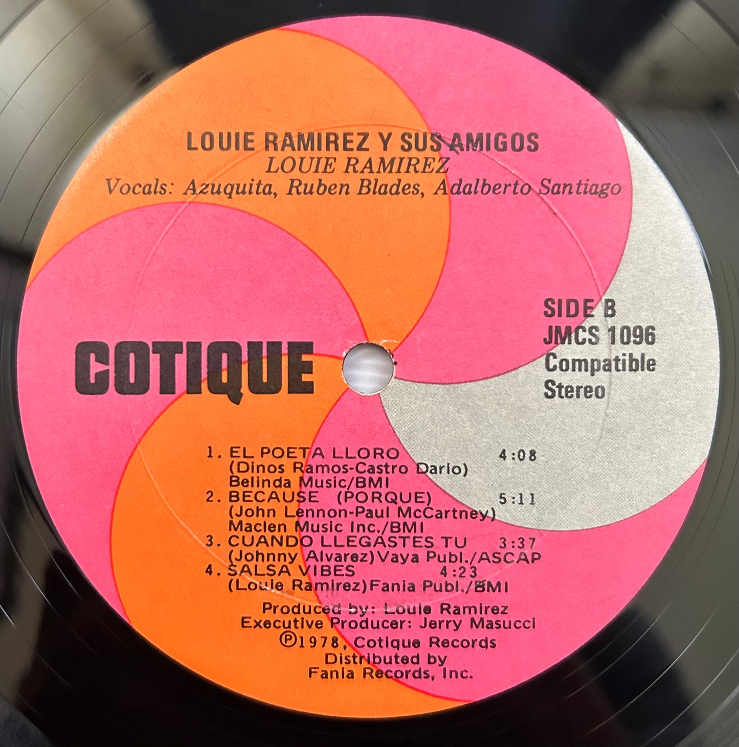 Louie Ramirez y Sus Amigos 1st Press Cotique 1978 Salsa/Latin Jazz