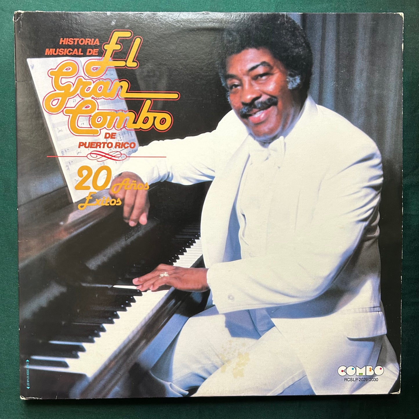 El Gran Combo - Historia Musical 20 Anos 1982 Puerto Rican 2lp Comp Yellow Vinyl