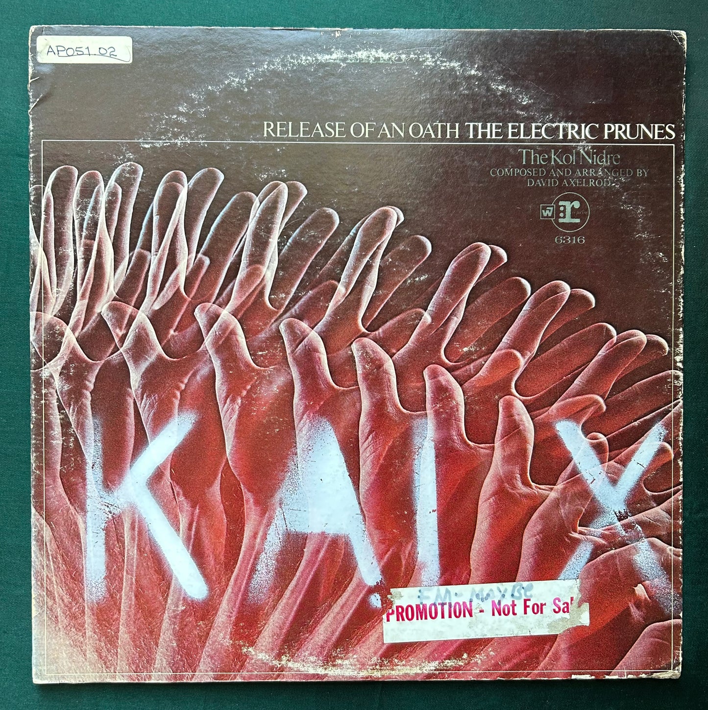 The Electric Prunes - Release Of An Oath White Label Promo 1968 Reprise Garage Psych