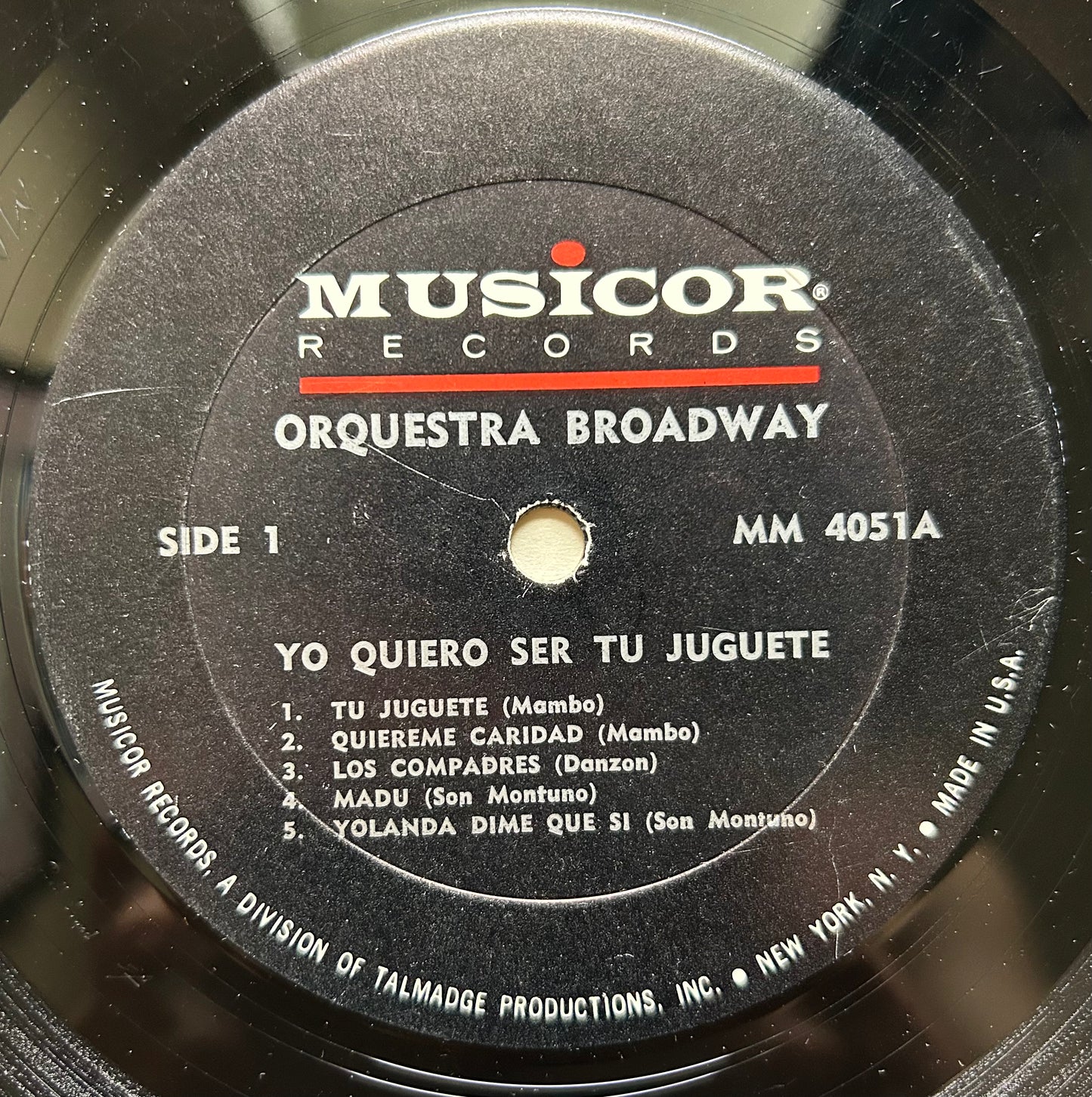 Orquestra Broadway - Yo Quiero Ser Tu Juguete 1st Mono Press 1970 Musicor Charanga