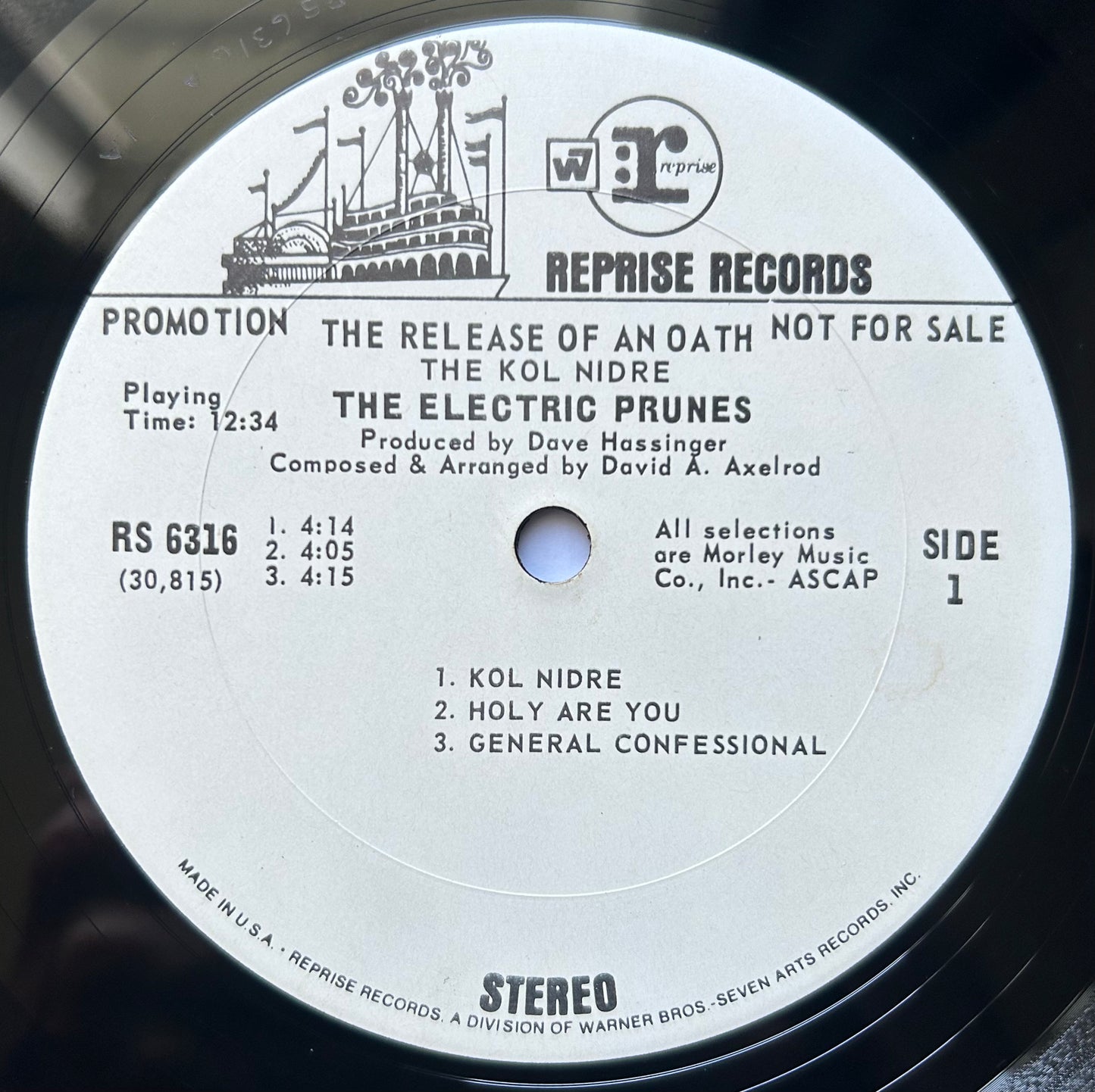 The Electric Prunes - Release Of An Oath White Label Promo 1968 Reprise Garage Psych