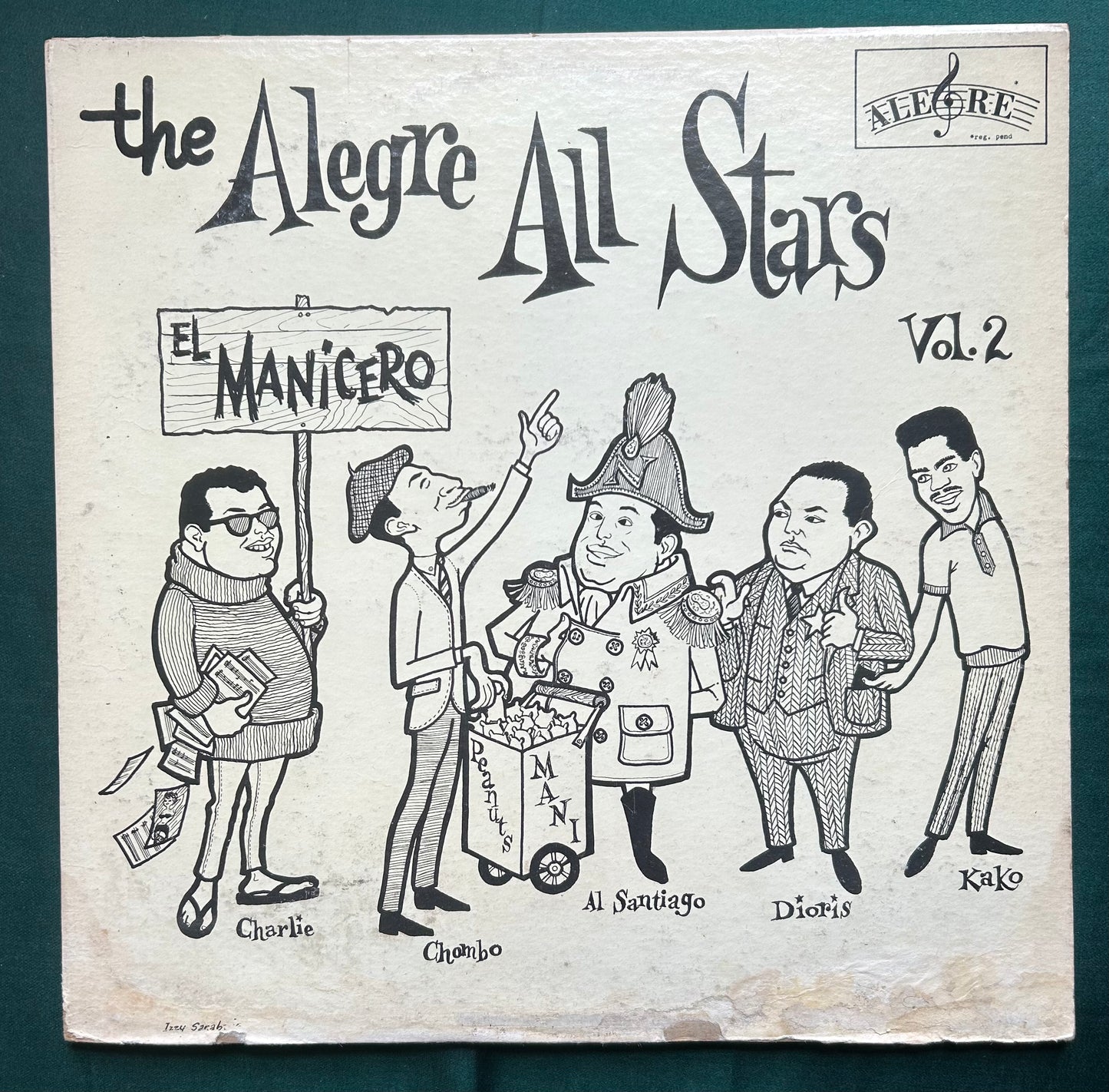Alegre All-Stars - Vol. 2 El Manicero 2nd Mono Press 1966 Alegre Blue Label