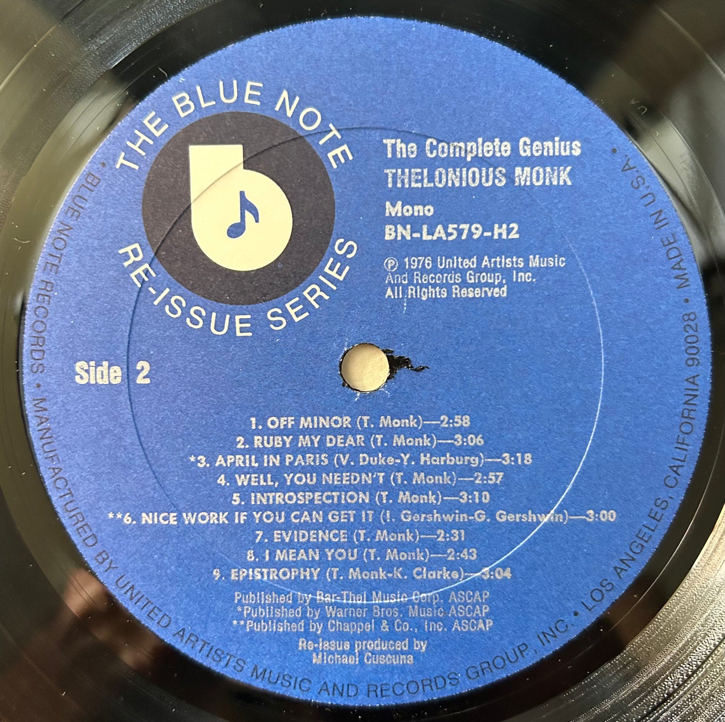 Thelonious Monk - The Complete Genius 1976 Blue Note Re-Issue Series Comp