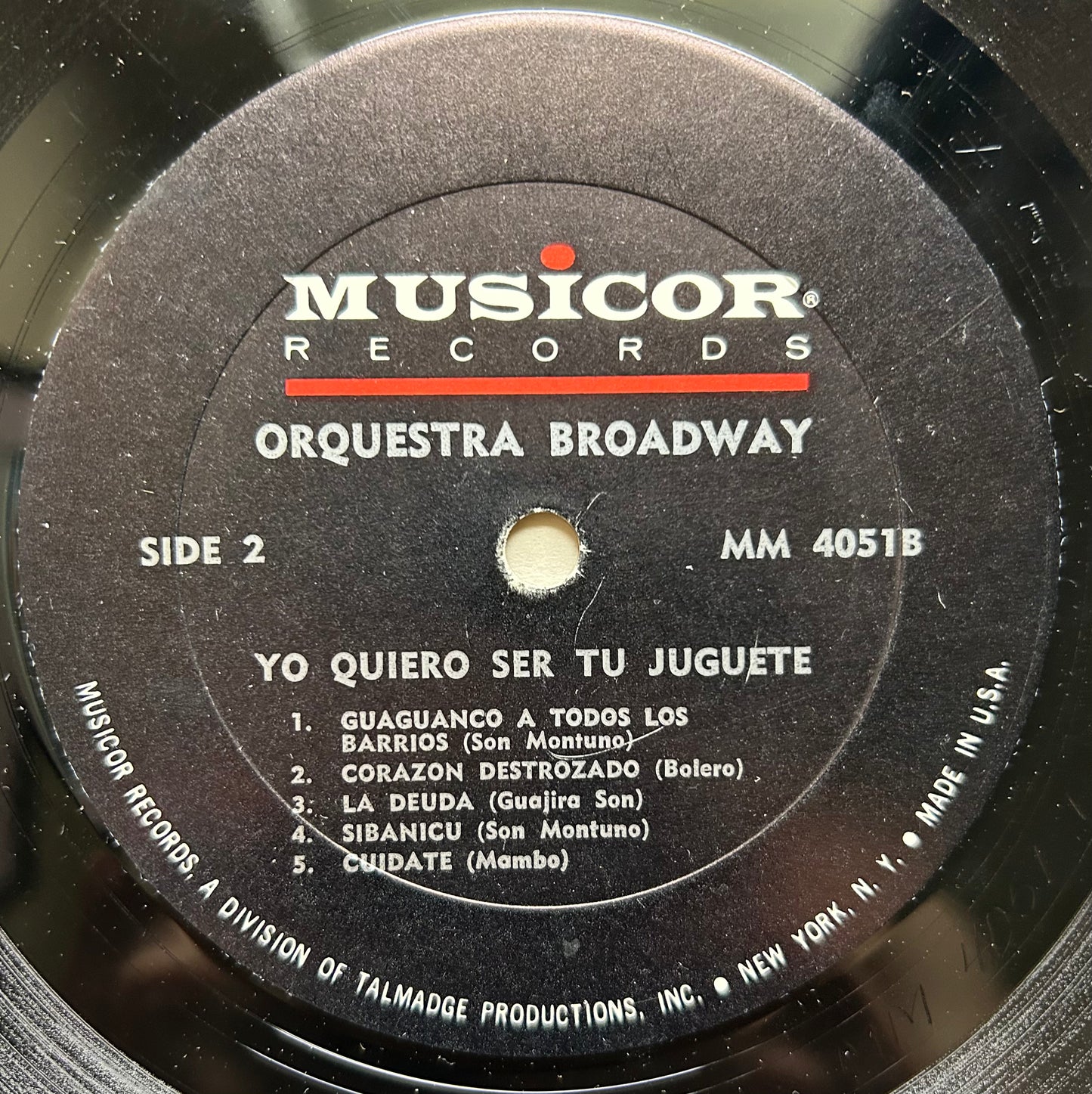 Orquestra Broadway - Yo Quiero Ser Tu Juguete 1st Mono Press 1970 Musicor Charanga