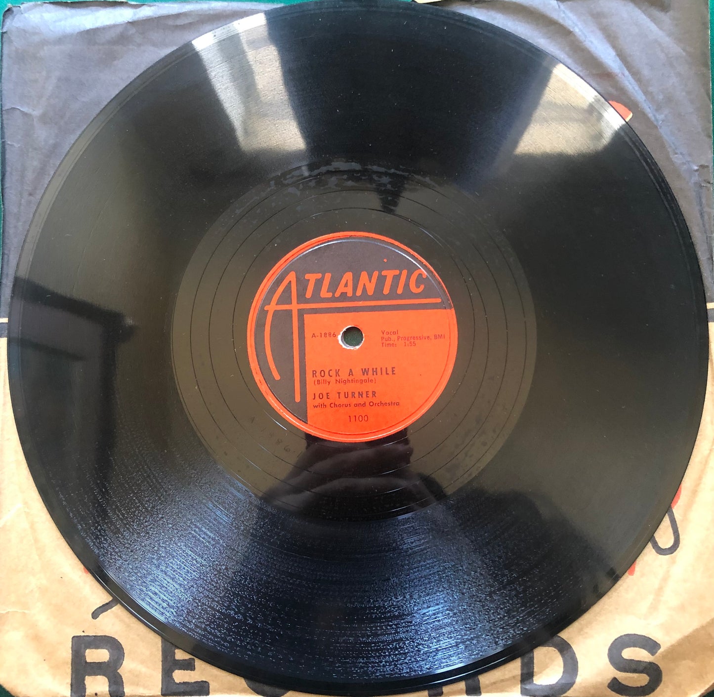 Joe Turner Lipstick, Powder And Paint / Rock A While Atlantic R&B 78 1956