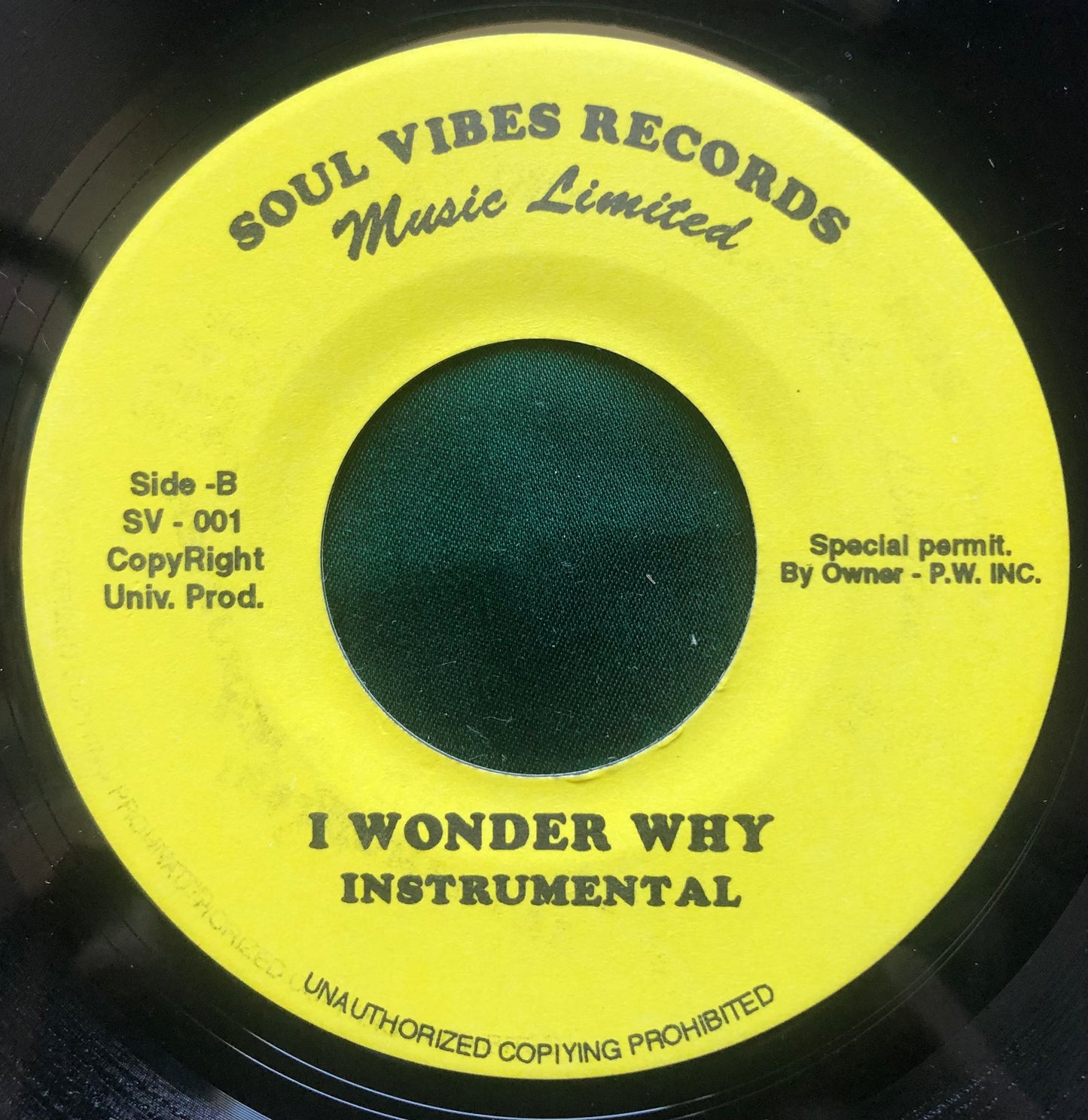 W. King Cole - I Wonder Why Soul Vibes Records US Repress Soul 45