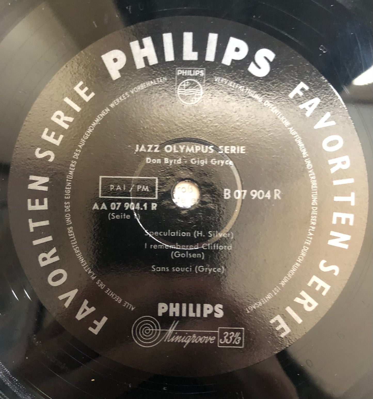 Don Byrd - Gigi Gryce - Jazz Olympus 1958 Series German 10"