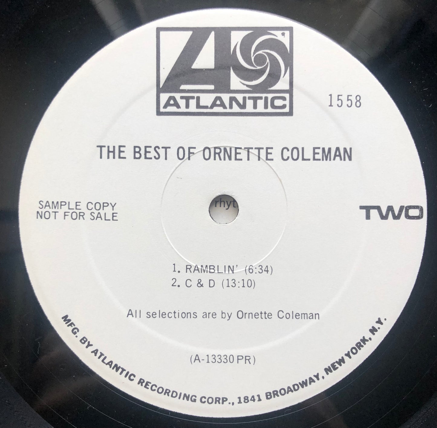 Ornette Coleman - The Best of Ornette Coleman 1970 Rare Mono White Label Promo