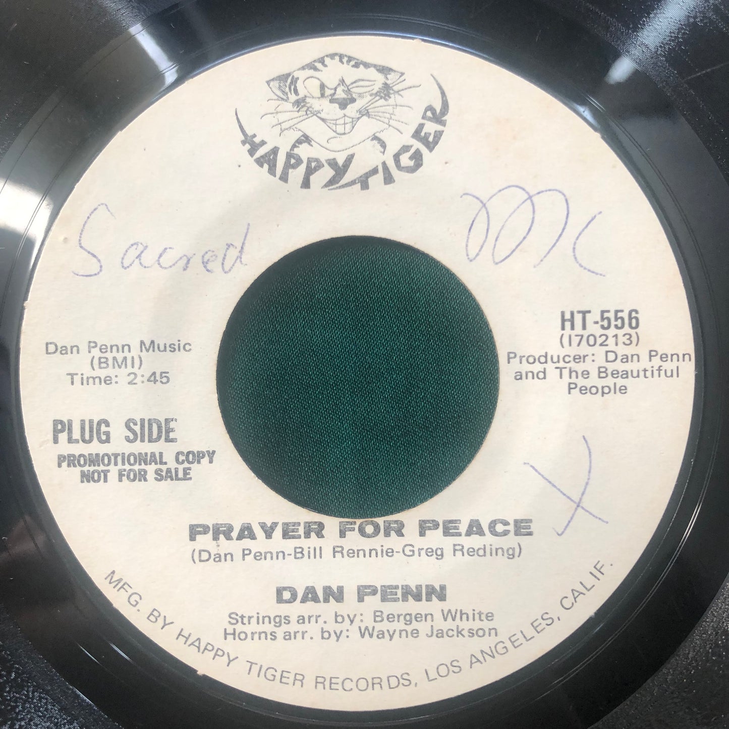 Dan Penn - Prayer For Peace / If Love Was Money 1970 Soul 45