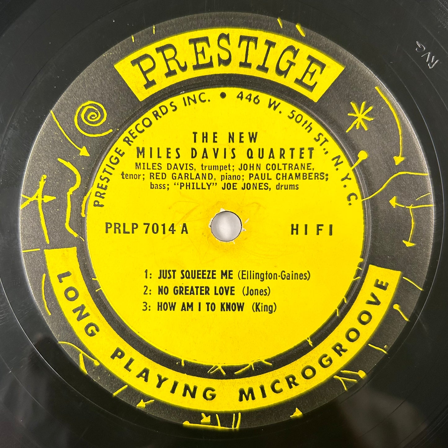 Miles Davis - Miles Prestige 7014 1st Mono Press 1956 50th St. Label