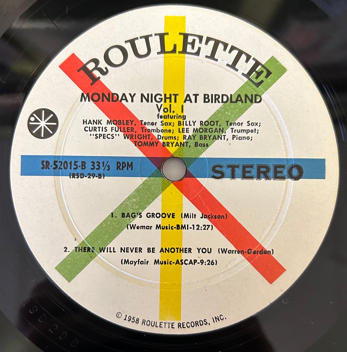 Monday Night At Birdland - 1st Stereo press 1959 Roulette Hard Bop