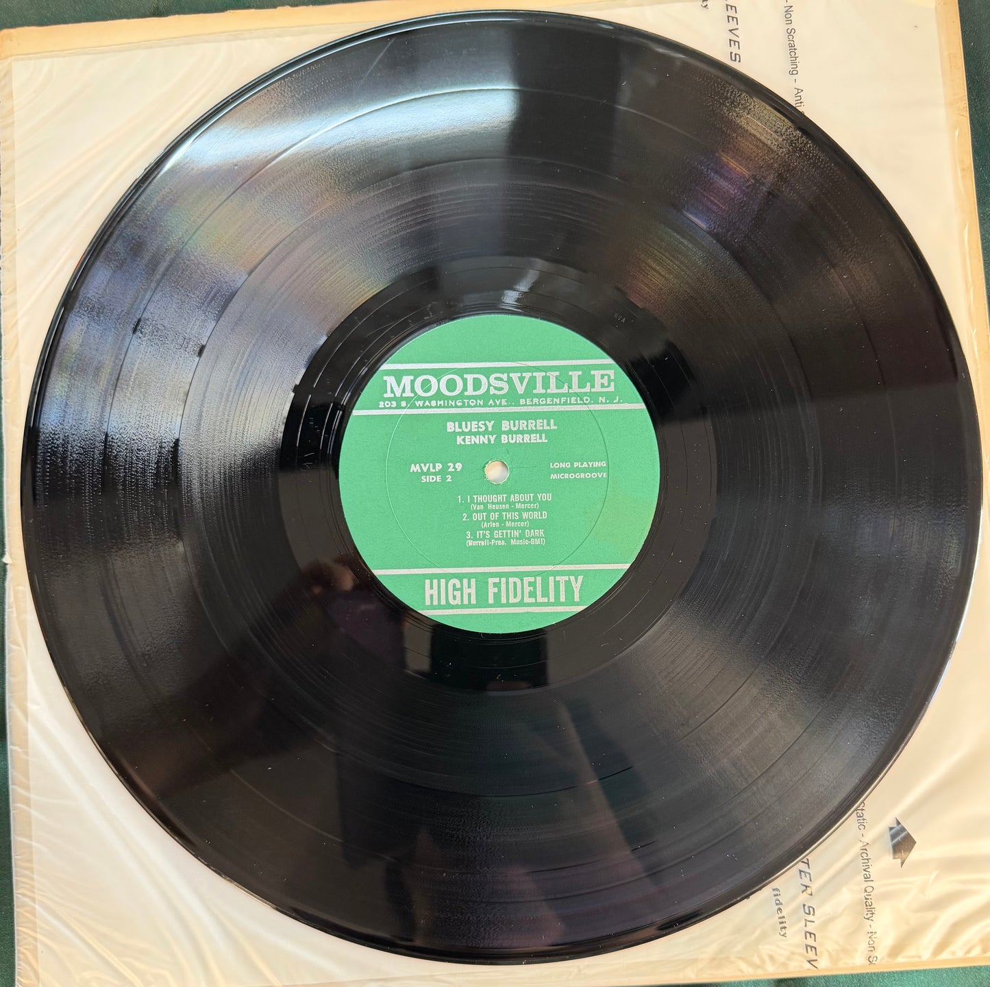 Kenny Burrell - Bluesy Burrell 2nd Press 1963 Prestige Moodsville Van Gelder