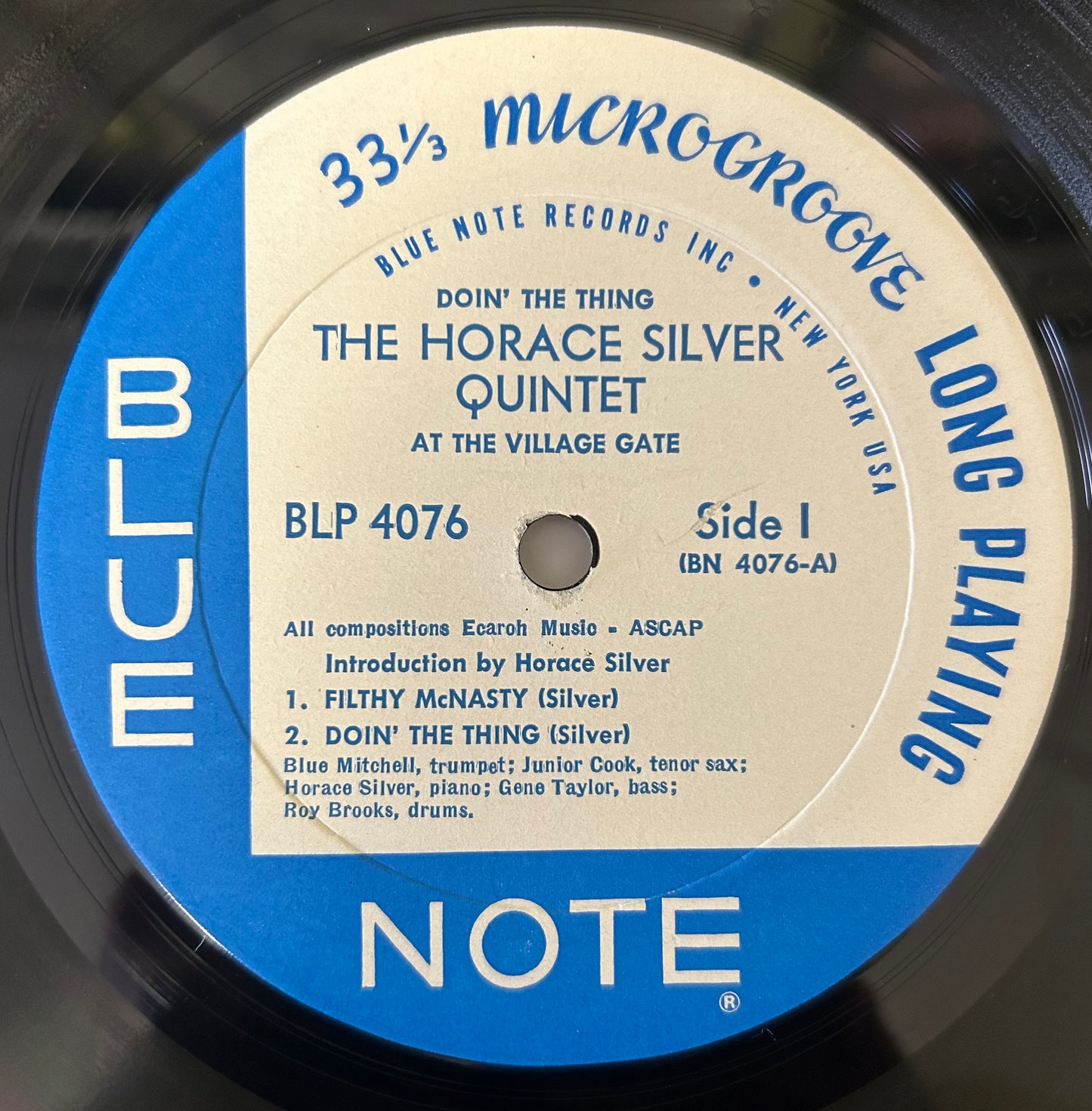 Horace Silver - Doin' The Thing 1st Mono Press 1961 Blue Note