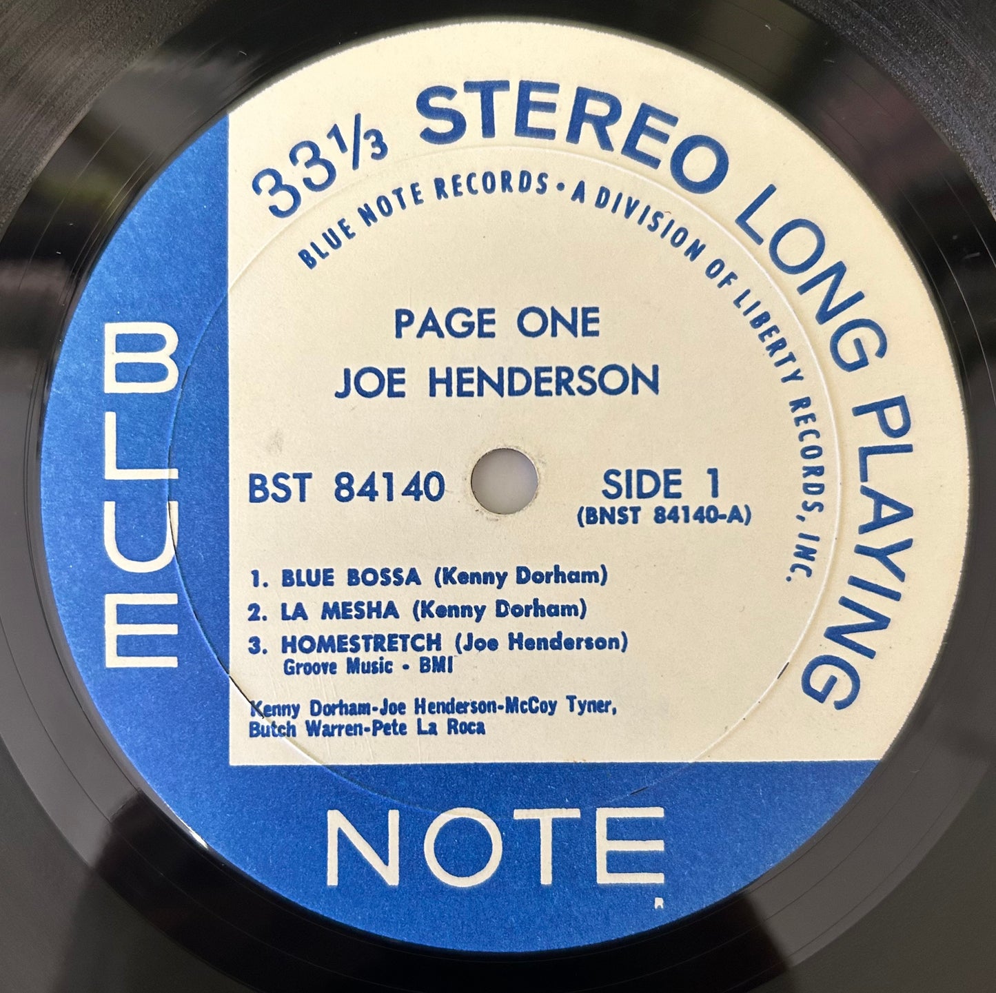 Joe Henderson - Page One 1967 Liberty Press Blue Note