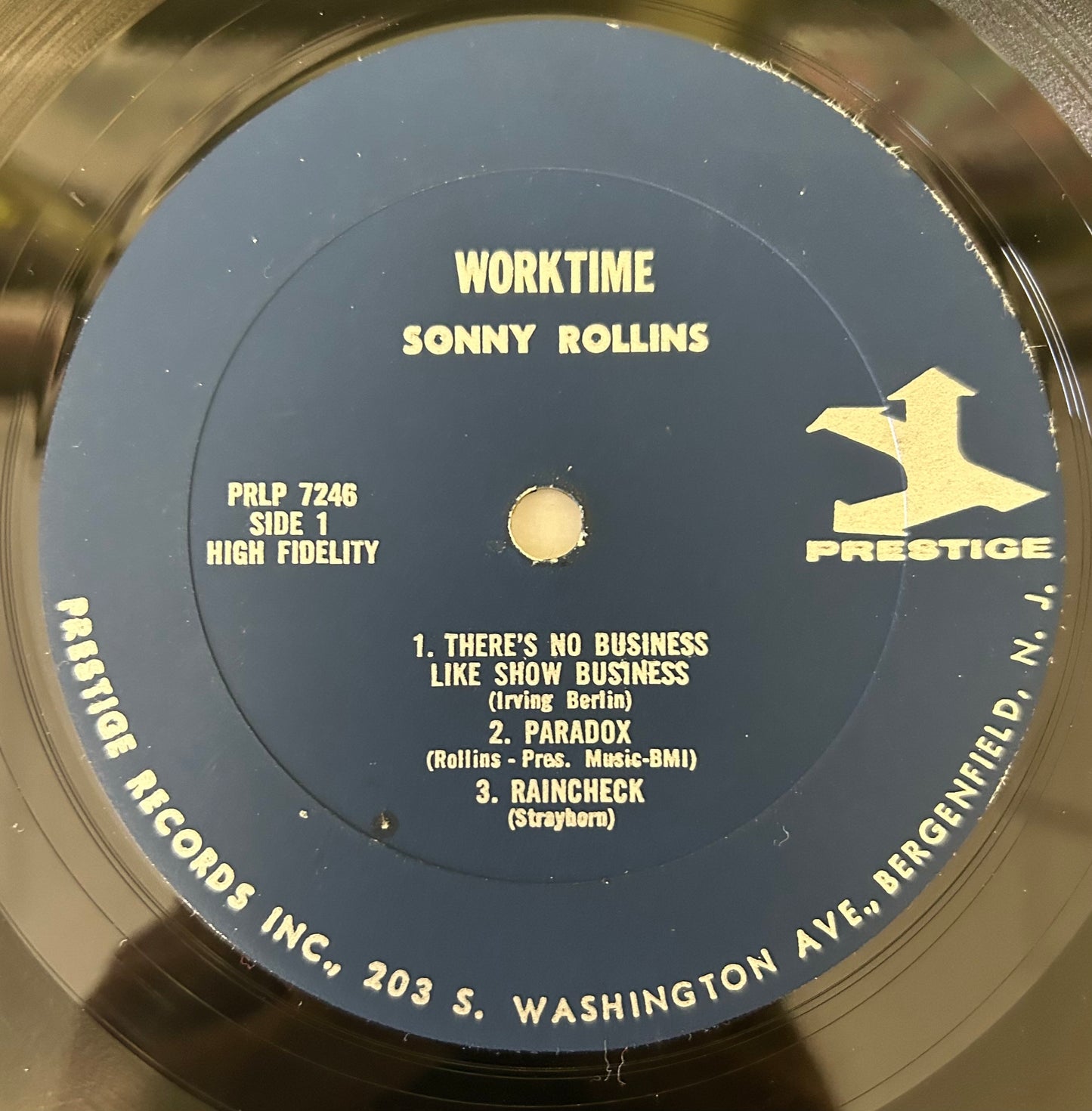 Sonny Rollins - Worktime 1964 Mono Prestige Blue Trident Repress Alt-Cover