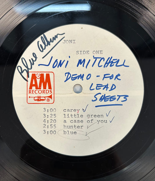 Joni Mitchell - Blue - ACETATE 1971 With 2 Unreleased / Alternate Tracks!