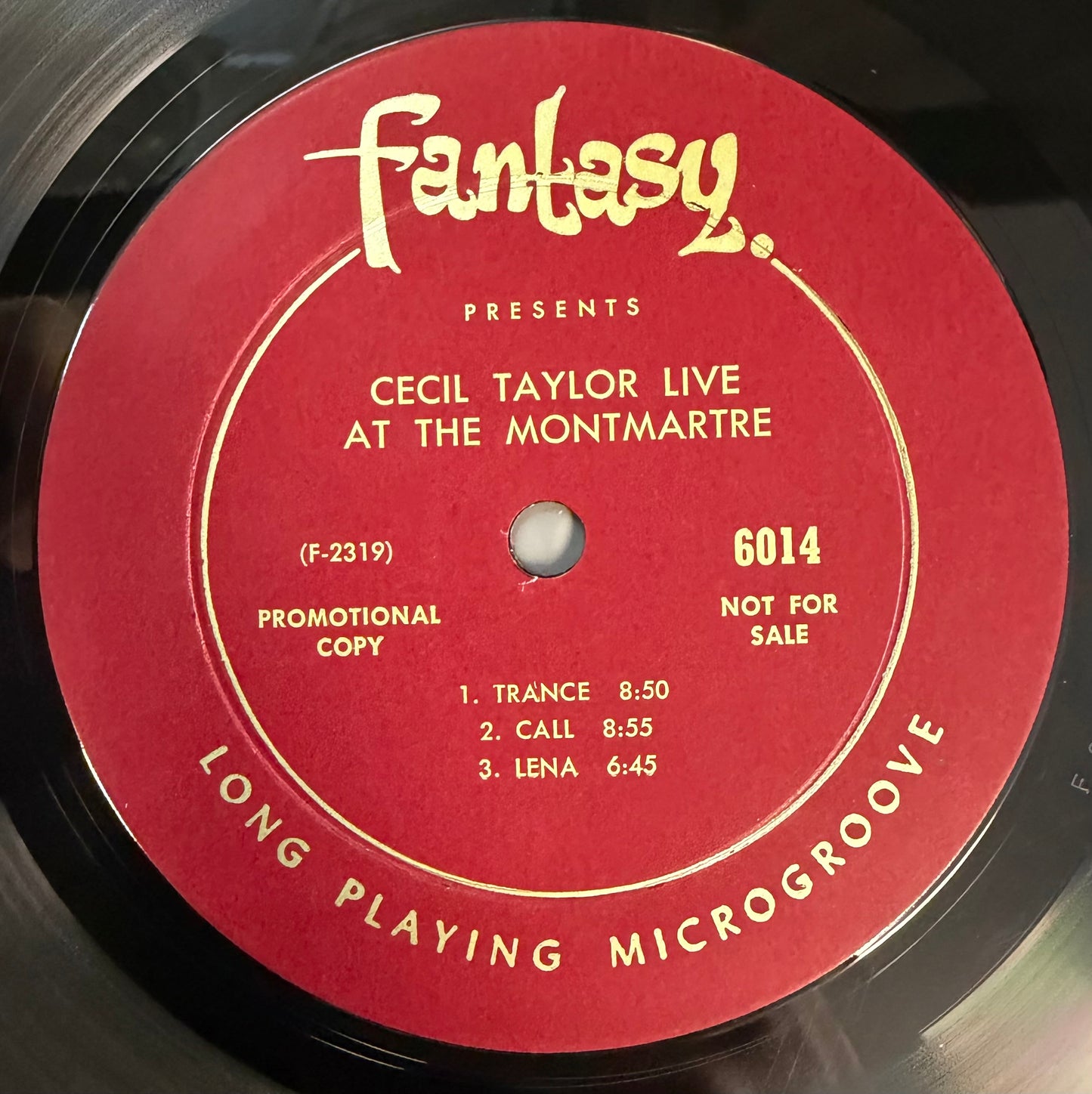 Cecil Taylor - Live at Cafe Montmarte 1st Mono Press Promo 1964