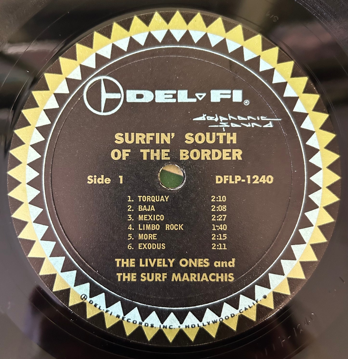 The Lively Ones - Surfin South of The Border 1st Mono Press 1964 Del-Fi Surf
