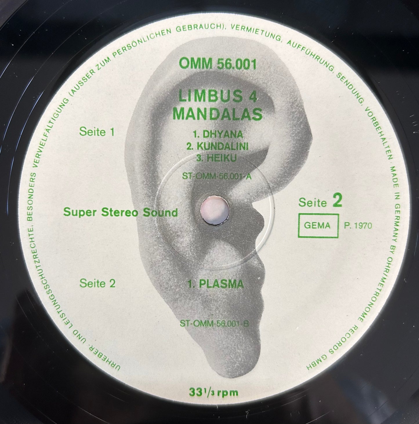Limbus 4 - Mandalas 1st Press 1970 German Ohr Label Abstract Experimental