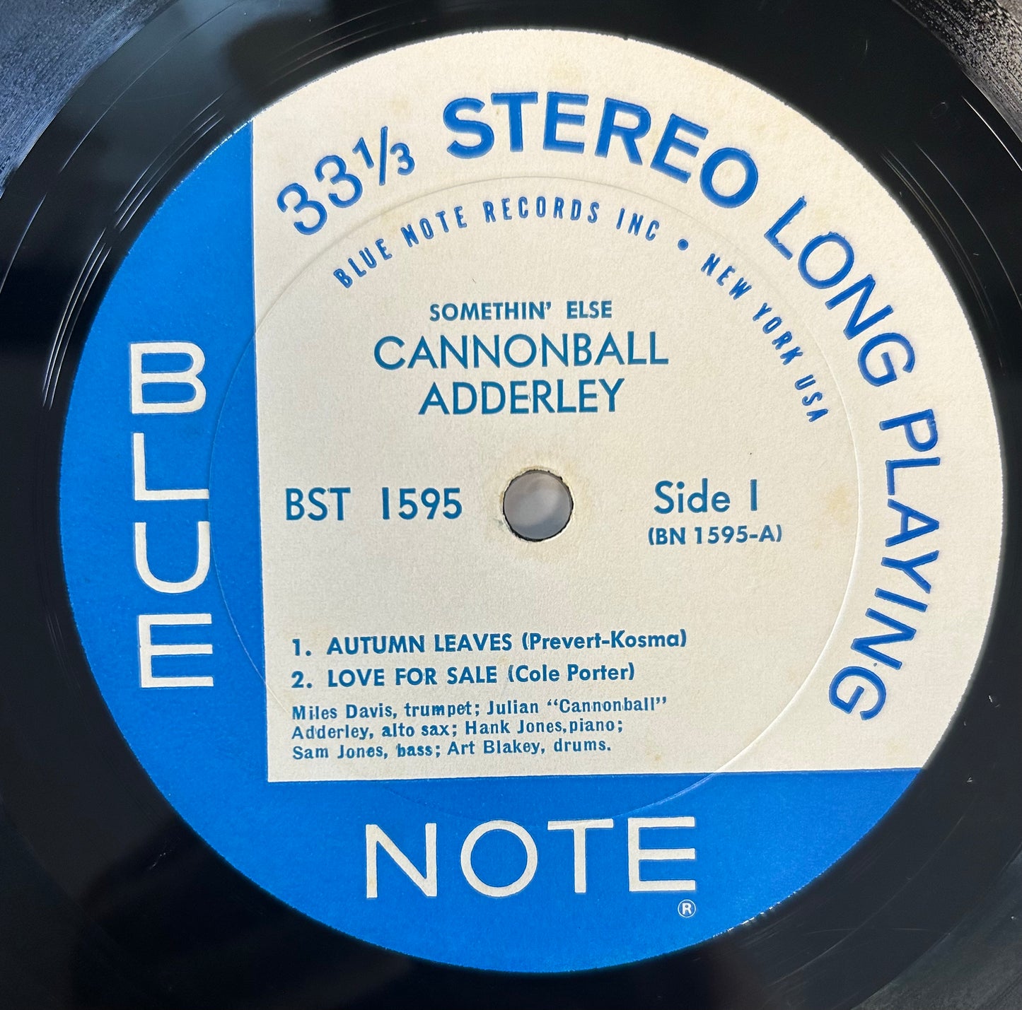 Cannonball Adderley - Somethin’ Else 1964 Stereo Press Blue Note NY Label Ear
