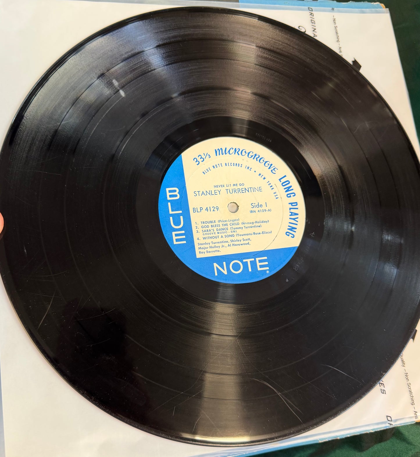 Stanley Turrentine - Never Let Me Go 1st Mono Press Blue Note 1963