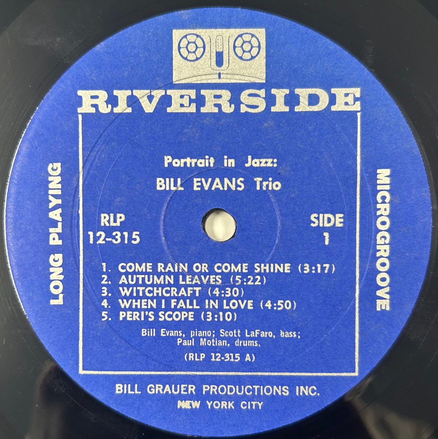 Bill Evans Trio - Portrait In Jazz 1962 Mono Pres Riverside DG