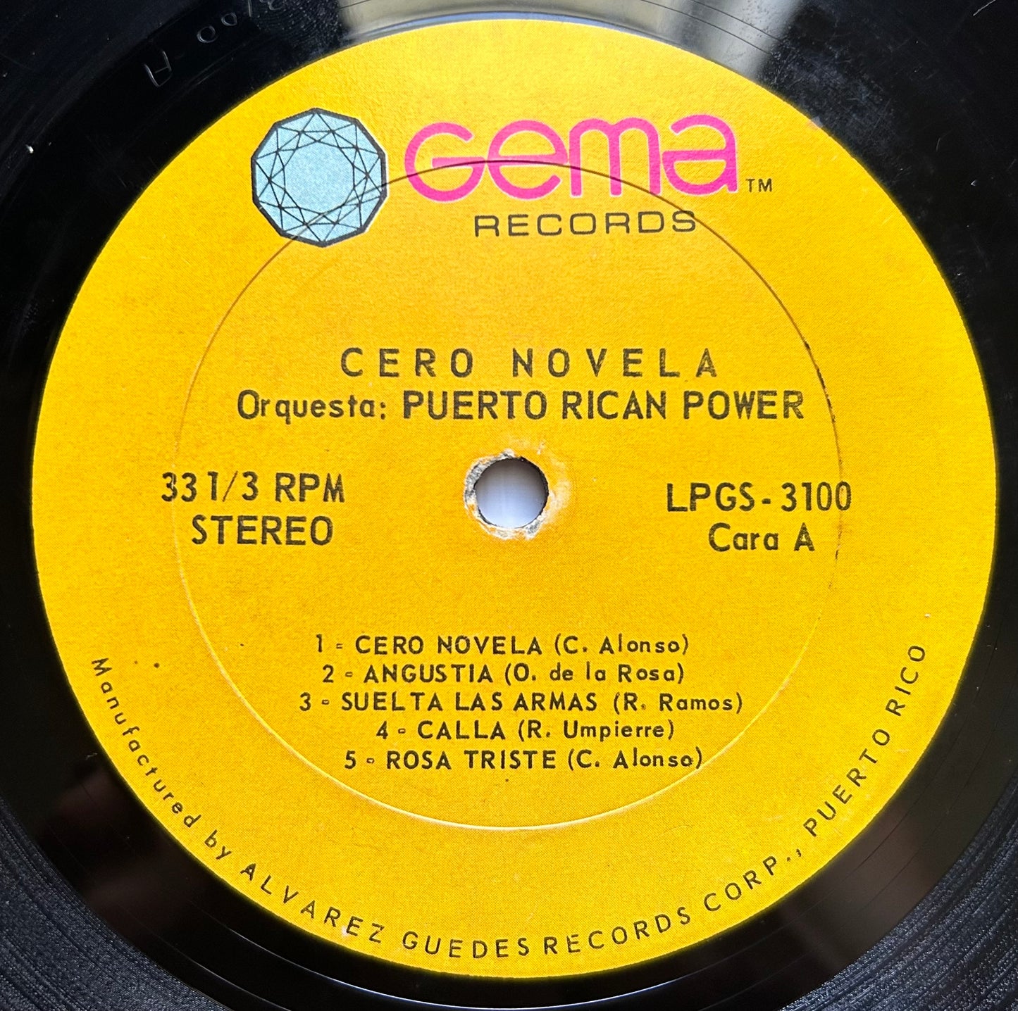 Orquesta Puerto Rican Power - Cero Novela 1st Press 1970 Gema Heavy Puerto Rican Salsa