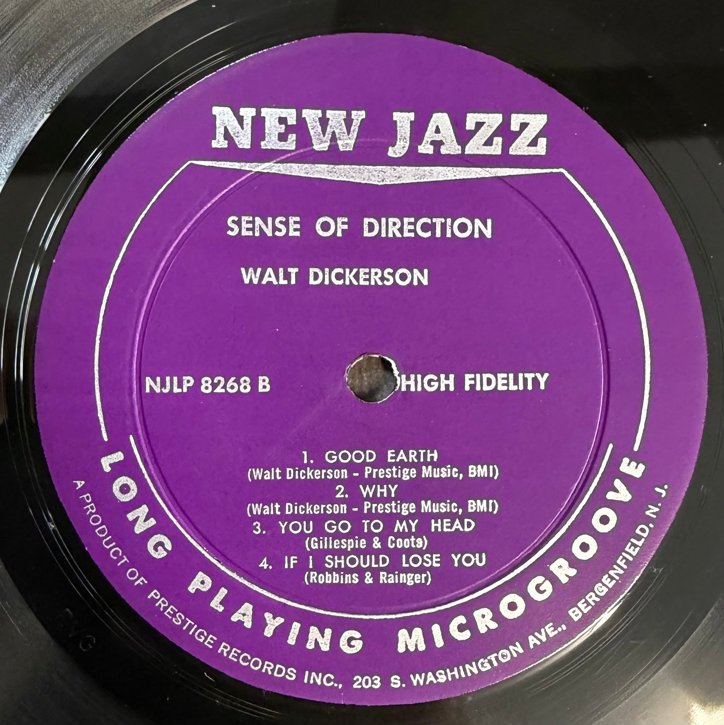 Walt Dickerson - A Sense Of Direction 1st Press 1961 Mono New Jazz