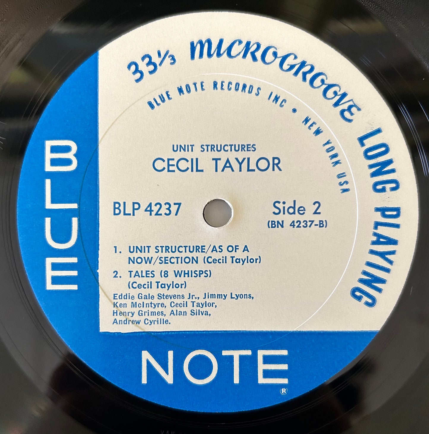 Cecil Taylor - Unit Structures 1st Mono Press 1966 Blue Note